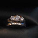 Diamonds &14K Gold Engagement Set with Wedding band